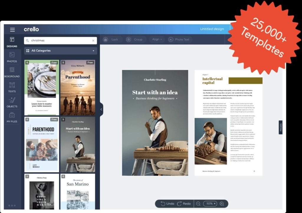 crear un ebook con crello